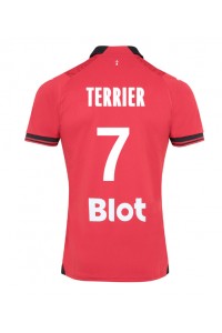 Stade Rennais Martin Terrier #7 Jalkapallovaatteet Kotipaita 2023-24 Lyhythihainen